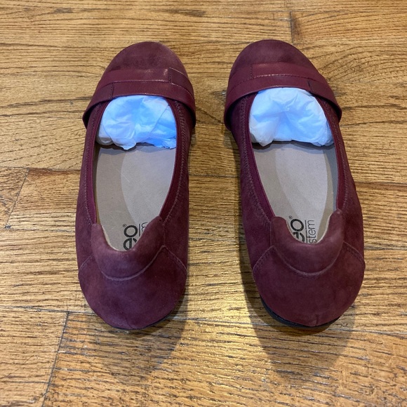 Abeo Tessa flat Burgundy Size 6 - Picture 4 of 6